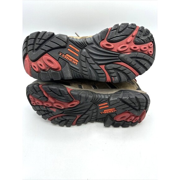 Merrell Womens Mid Hiking Boots Moab 2 Vibram Soles BROWN TAUPE Size US 6M - Picture 10 of 10